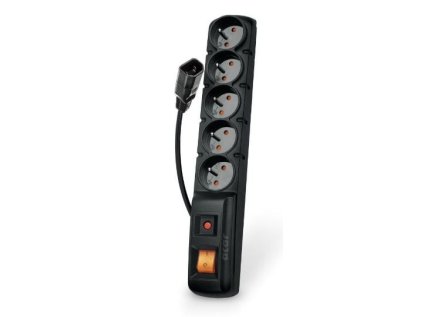 acar f5 iec 1 5m kabel 5 zasuvek prepetova ochrana c14 do ups cerny ien465706