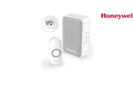 honeywell home dc311np2 bezdratovy zvonek series 3 4 melodie zakladna do zasuvky bila design tlacitko ien504541