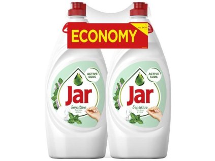 Jar Prostředek na nádobí Sensitive Tea Tree & Mint, 2x 900 ml