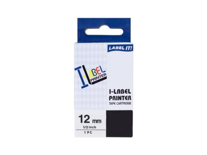 printline kompatibilni paska s casio xr 12x1 12mm 8m cerny tisk pruhledny pod ien228706