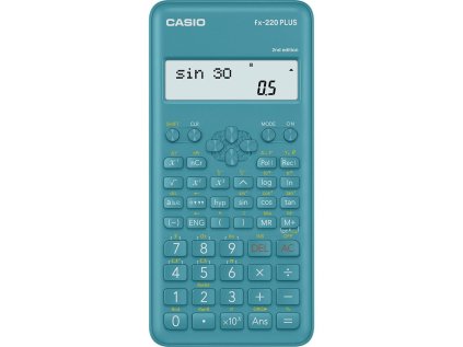 casio fx 220 plus 2e skolni vedecka kalkulacka modra ien310572