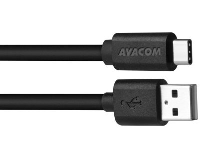 avacom datovy a nabijeci kabel usb usb c 100cm cerna ien298443