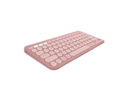 Logitech Pebble Keys 2 K380s, US, bezdrátová klávesnice, růžová