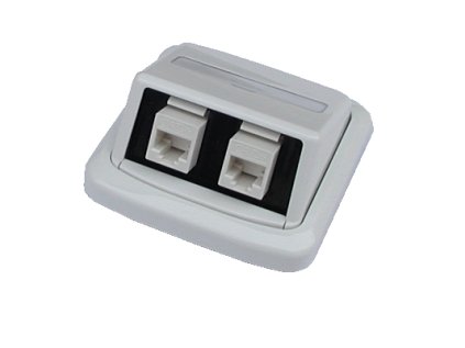 abb tango datova zasuvka utp cat5e 2xrj45 whkey bila ien167034