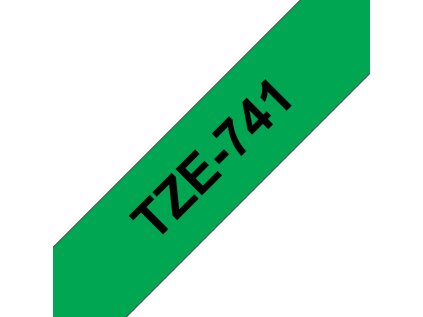 brother tz 741 zelena cerna 1 ks 18mm laminovana ien57522