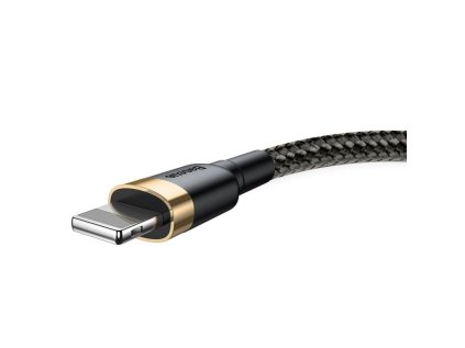 Baseus Cafule nabíjecí/datový kabel USB na Lightning 2,4A 1m, zlatá-černá