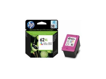 HP 62XL tříbarevná inkoustová náplň (C2P07AE)