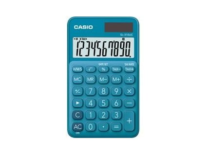 casio sl 310 uc bu kapesni kalkulacka tyrkysova ig487548