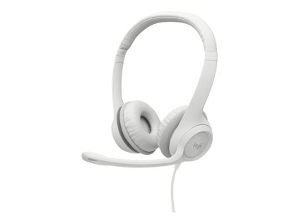 logitech h390 usb computer headset off white ien477891