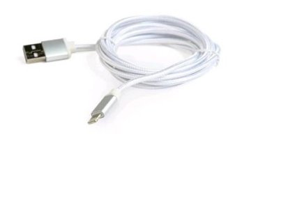 kabel cablexpert usb 2 0 lightning ip5 a vyssi nabijeci a synchronizacni kabel opleteny 1 8m stribrny blister ien327601