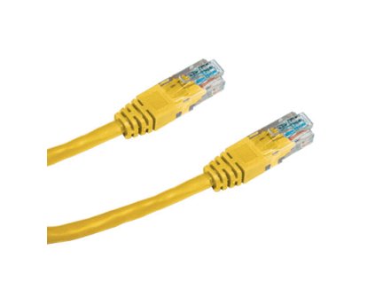 DATACOM PATCH KABEL UTP CAT5E 0,25m žlutý