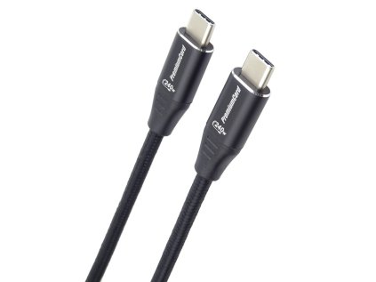 premiumcord kabel usb c m m 240w 480mbps cerny bavlneny oplet 0 5m ien488855