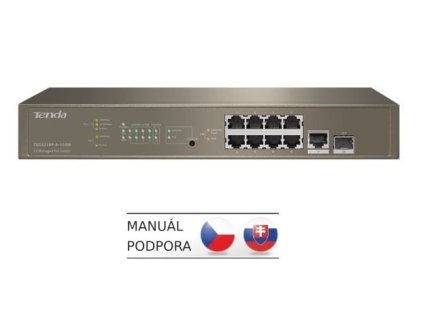 tenda teg5310p 8 150w gigabit l3 poe switch 130w 8x 1gb s poe 2x rj45 sfp stp igmp vlan rack ien407697