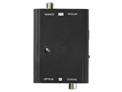 NEDIS digitální audio převodník/ 2cestný/ zásuvka RCA + zásuvka Toslink/ zásuvka RCA + zásuvka Toslink/ černý
