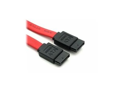 PremiumCord 1,0m datový kabel SATA 1.5/3.0 GBit/s červený