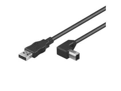 premiumcord kabel usb 2 0 a b 2m se zahnutym usb b konektorem 90 ien233585