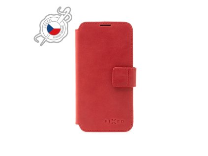 kozene pouzdro typu kniha fixed profit pro apple iphone 13 pro cervene ien434045