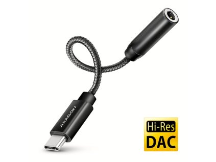 axagon ada hc usb c na 3 5mm jack hi res dac audio adapter 384khz 32bit stereo ien521959