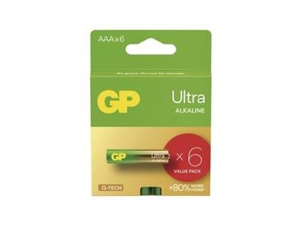 gp alkalicka baterie ultra aaa lr03 6pack ig510335