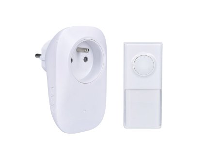 solight bezdratovy zvonek s elektrickou zasuvkou do zasuvky 250m bily learning code ien514977
