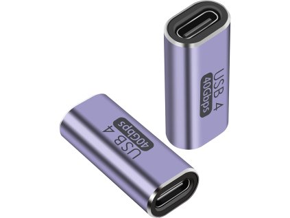 premiumcord 40gbps aluminium usb c female usb c female spojka ien489786
