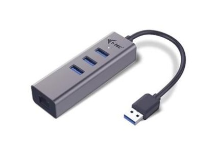 i tec usb 3 0 metal hub 3 port gigabit ethernet ien269878