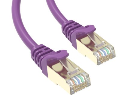 conexpro slim patch kabel stp cat6a 1m fialovy ien519520