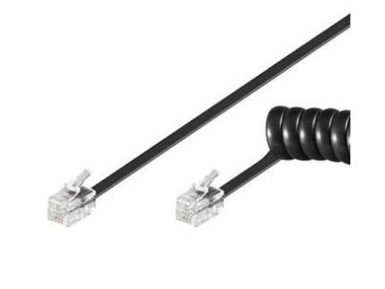 kabel telefonni sluchatkovy krouceny 4 zily 7m cerny ien352151