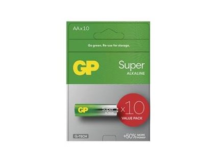 gp super alkaline baterie 15a lr06 aa tuzka 1 5v 10 kusu ig510321