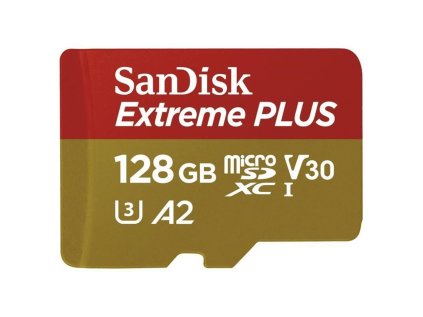 sandisk extreme plus microsdxc 128gb 200mb s uhs i u3 class 10 adapter ien444117