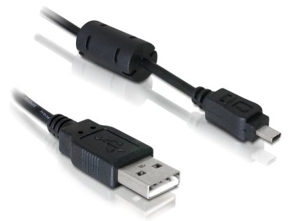 delock kabel usb 2 0 k fotoaparatum nikon 8pin uc e6 usb 1 83m 82414 ien186522
