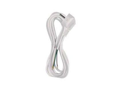 Flexo šňůra PVC 3× 0,75mm2, 3m, bílá