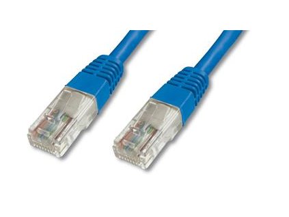 datacom patch cord utp cat5e 1m modry ien73244