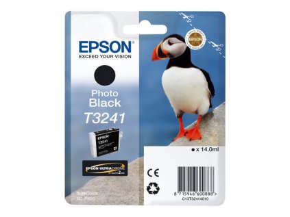 epson inkoust t3241 photo black foto cerna originalni ien328003