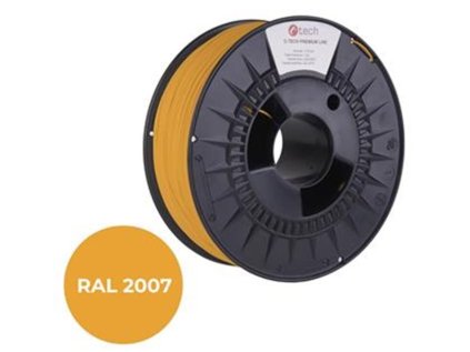 tiskova struna filament c tech premium line pla luminiscencni svetla oranzova ral2007 1 75mm ien444297