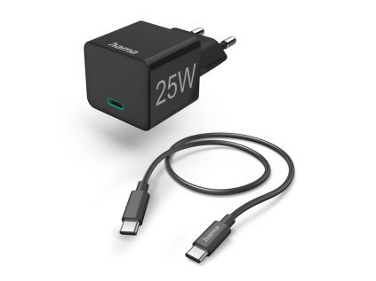 hama set rychla usb nabijecka usb c pd qc 25 w kabel usb c c 1 5 m ien486351