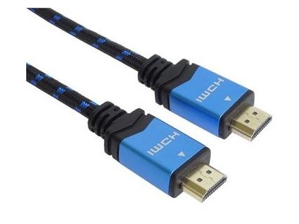 premiumcord ultra hdtv 4k 60hz kabel hdmi 2 0b kovove zlacene konektory 1m bavlnene oplasteni kabelu ien354205