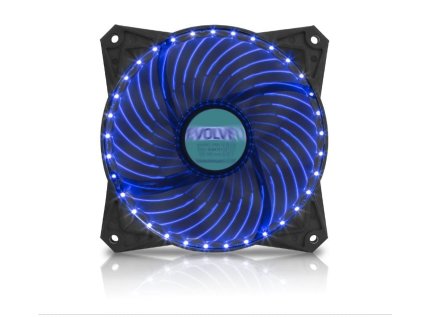 evolveo 12l2bl led 33 bodu ventilator 120mm modry ien275072