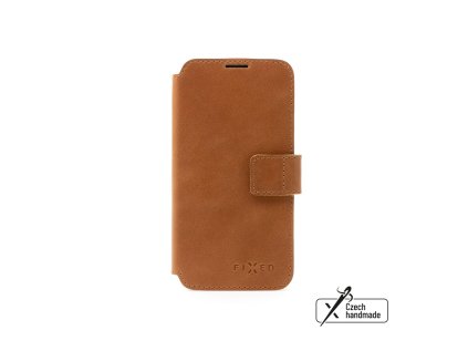kozene pouzdro typu kniha fixed profit pro apple iphone 14 hnede ien442351