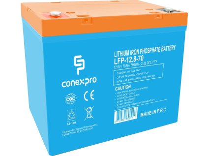conexpro baterie lifepo4 12 8v 70ah smart bms bluetooth ien519369
