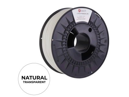 tiskova struna filament c tech premium line petg transparentni 1 75mm 1kg ien443549