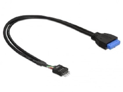 delock adapter usb 3 0 19 pin samice na usb 2 0 8 pin samec ien271562