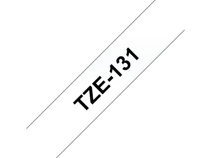 brother tz 131 prusvitna cerna 12mm laminovana ien57625