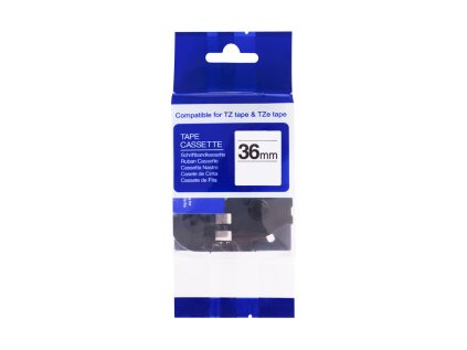 printline kompatibilni paska s brother tze 261 tz 261 36mm cerny tisk bily podklad ien228623