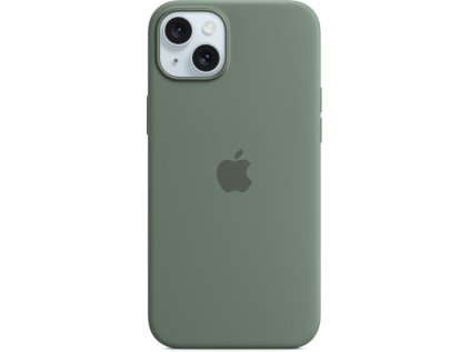 apple iphone 15 plus silicone case s magsafe cypress ien502018