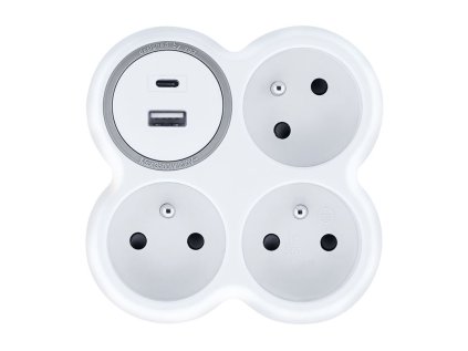 solight rozbocka 3x 16a usb nabijecka a c bila seda ien474285