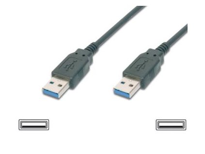 Kabel USB 3.0 Super-speed 5Gbps A-A propojovací 9pin 3m