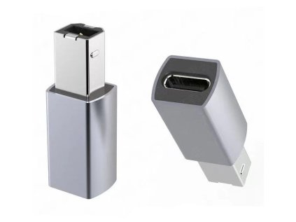 premiumcord aluminium usb c female usb2 0 b male adapter ien427107