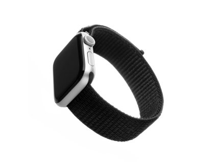 fixed nylon strap nylonovy reminek pro apple watch 42 44 45mm cerny ien424975