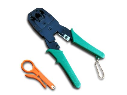 DATACOM Konektorovací kleště KOMBI 8P+6P+4P GR řetízek (RJ45,12,11